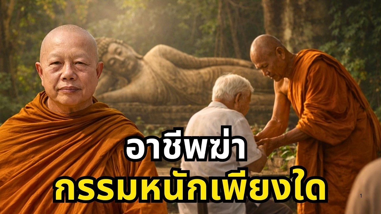 ฆ่าสัตว์เป็นอาชีพ บาปหนักหรือไม่..  ธรรมะคลายทุกข์ พระมหาบุญช่วย ปัญญาวชิโร