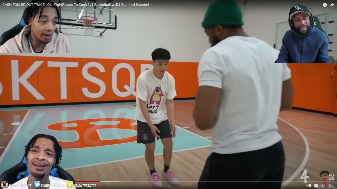 CASH IS MAD MAD! Reacting To CashNasty BEEFING with Me cause he couldn't STOP FOULING D1 Player