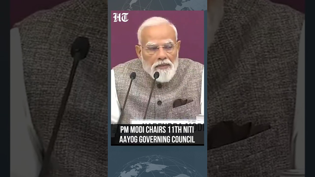PM Modi Chairs 11th NITI Aayog Meeting, Focuses on India's Development Roadmap | #shorts