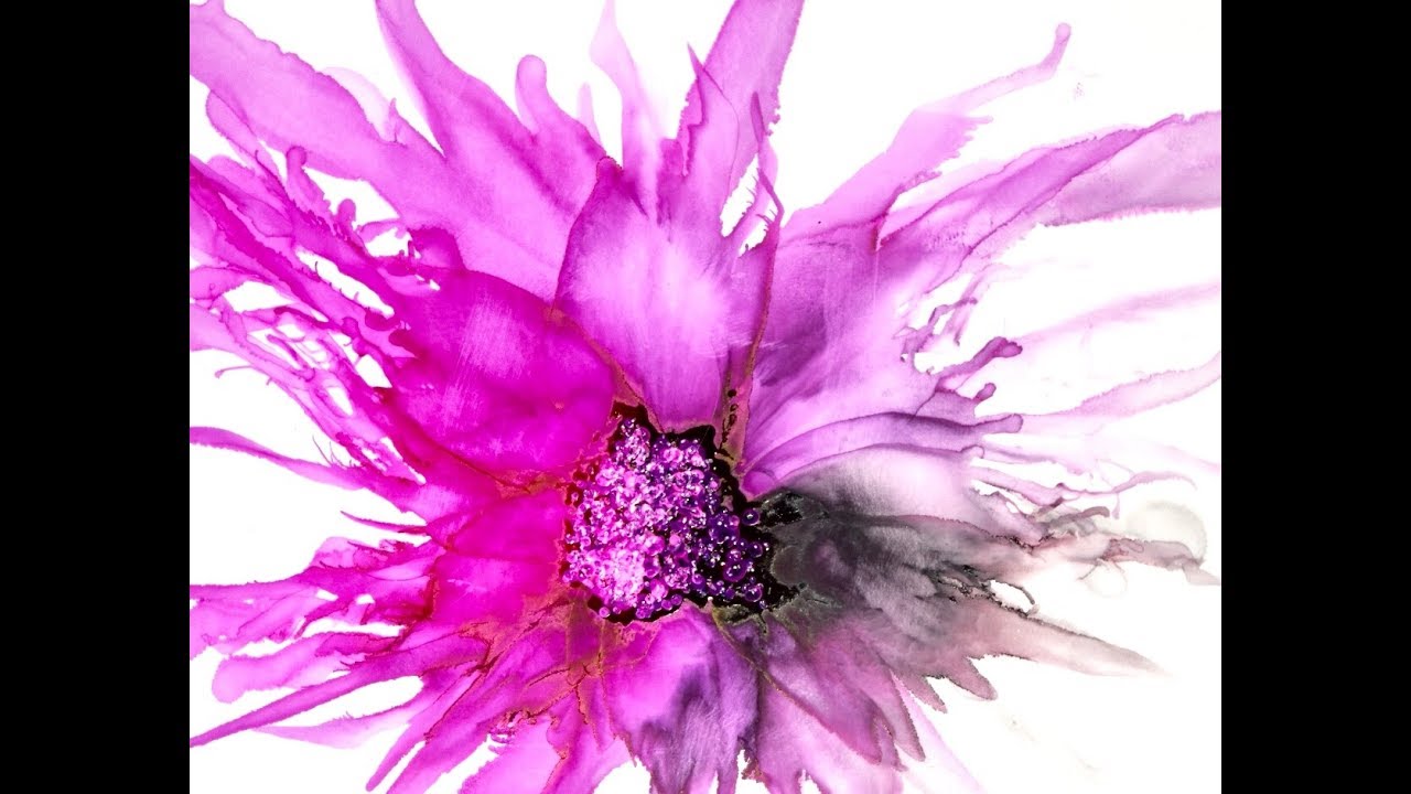 Lady Magenta:  An alcohol ink tutorial