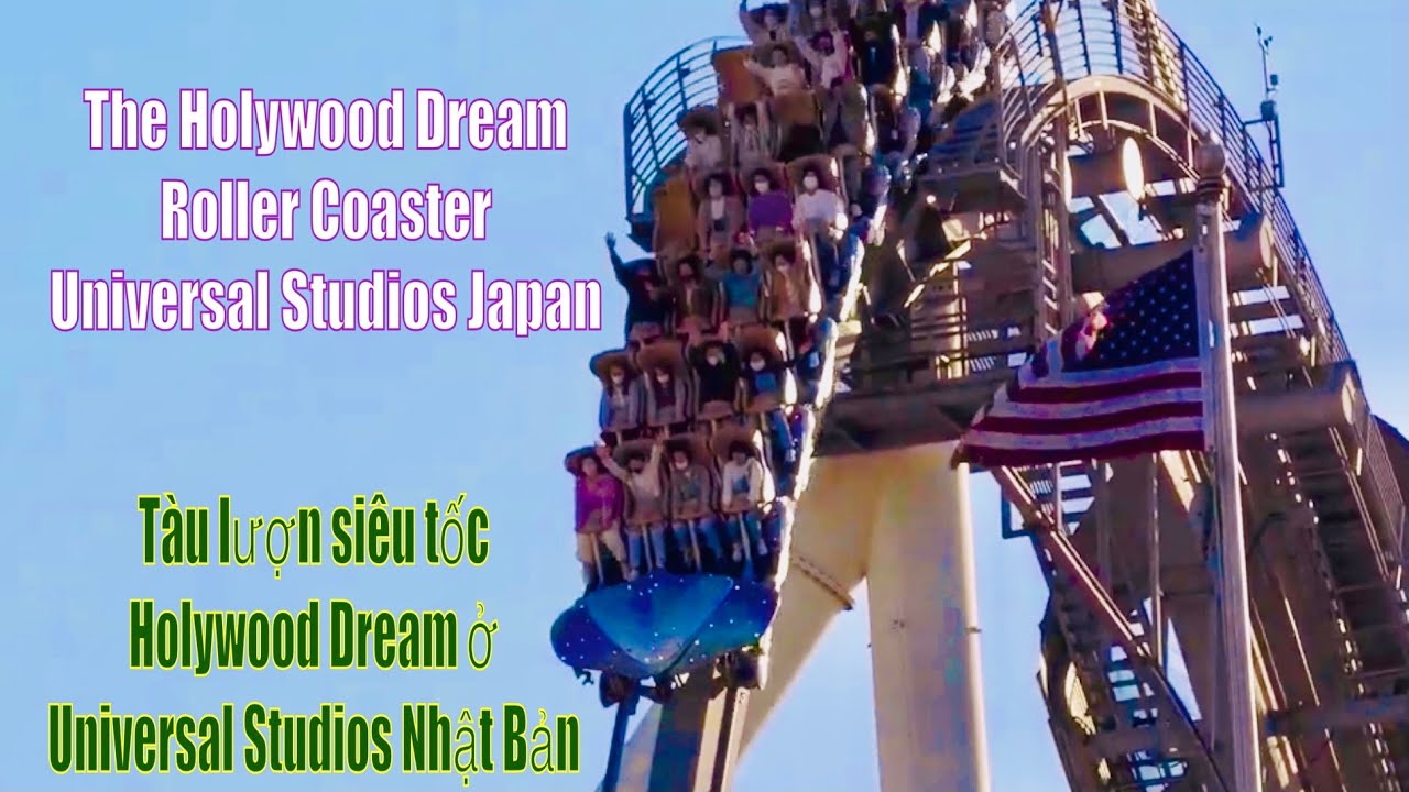 Universal Studios Japan - Hollygood Dream Roller Coaster -Tàu lượn siêu tốc  ở Osaka Universal Japan