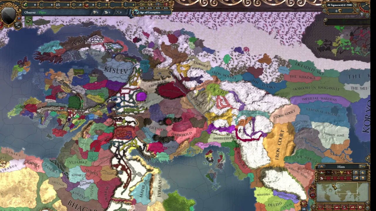 Warhammer Fantasy Universalis &ndash; EU4 Observer Campaign  Total Conversion Mod Part 1
