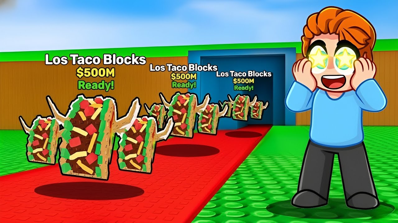 Jag Öppnade 100 LOS TACO BLOCKS I Steal A Brainrot!