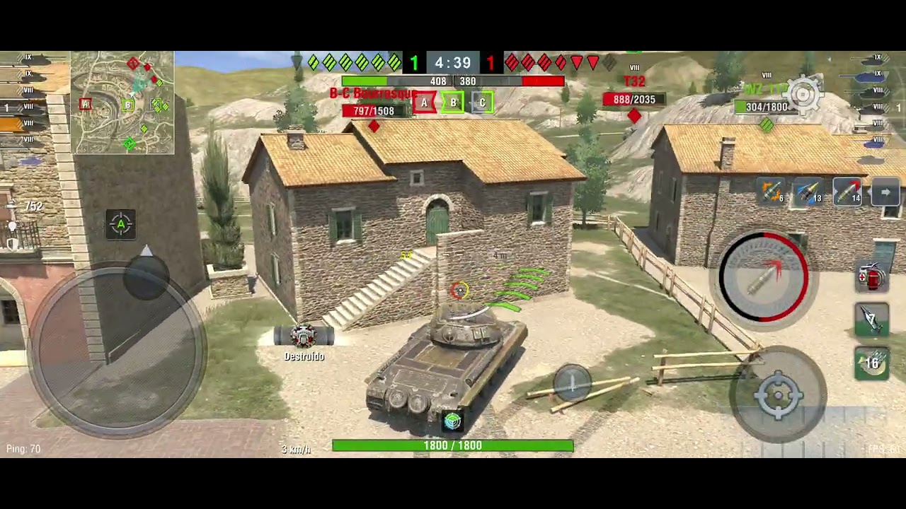 Eu tive que suar pra vencer a última partida da CALIBRAÇÃO! | WOT Blitz Gameplay 