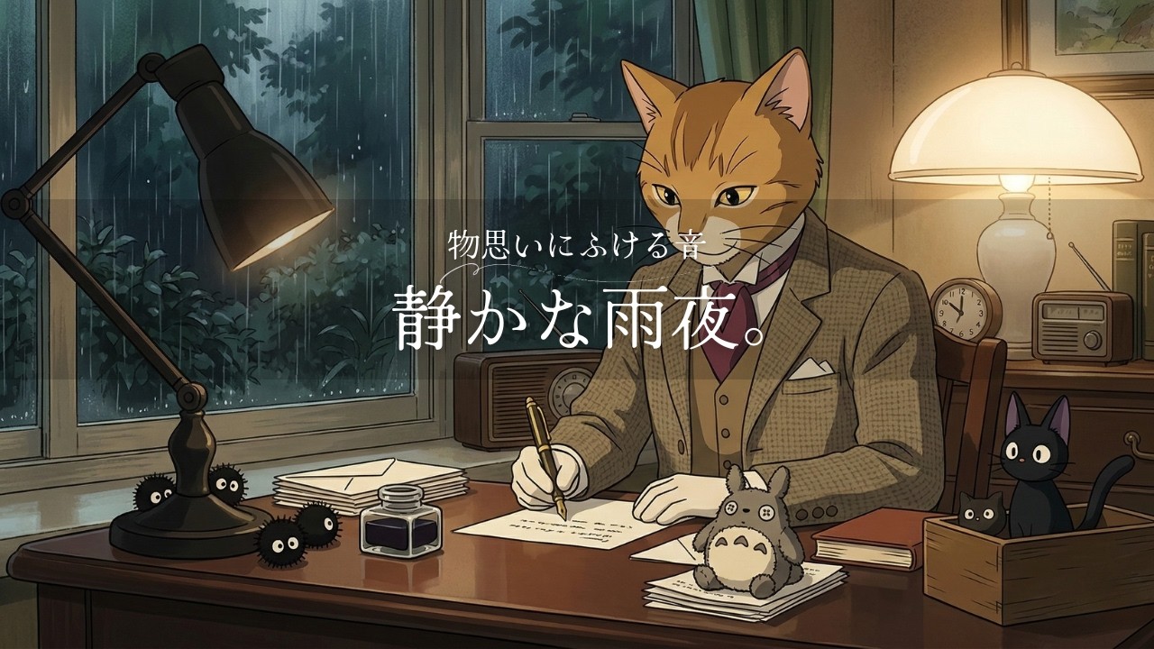 【癒しBGM】物思いにふける、静かな雨夜。 | relaxing BGM | Evening Chill Beats