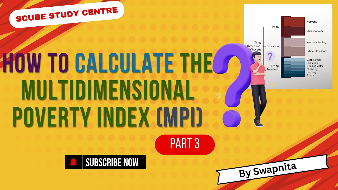How to Calculate the Multidimensional Poverty Index? Part 3 #MPI #NMPI #Poverty #economics #MEC108