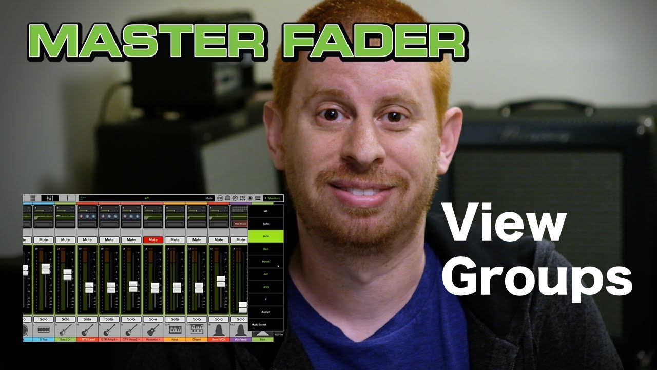Master Fader Underused Features - View Groups