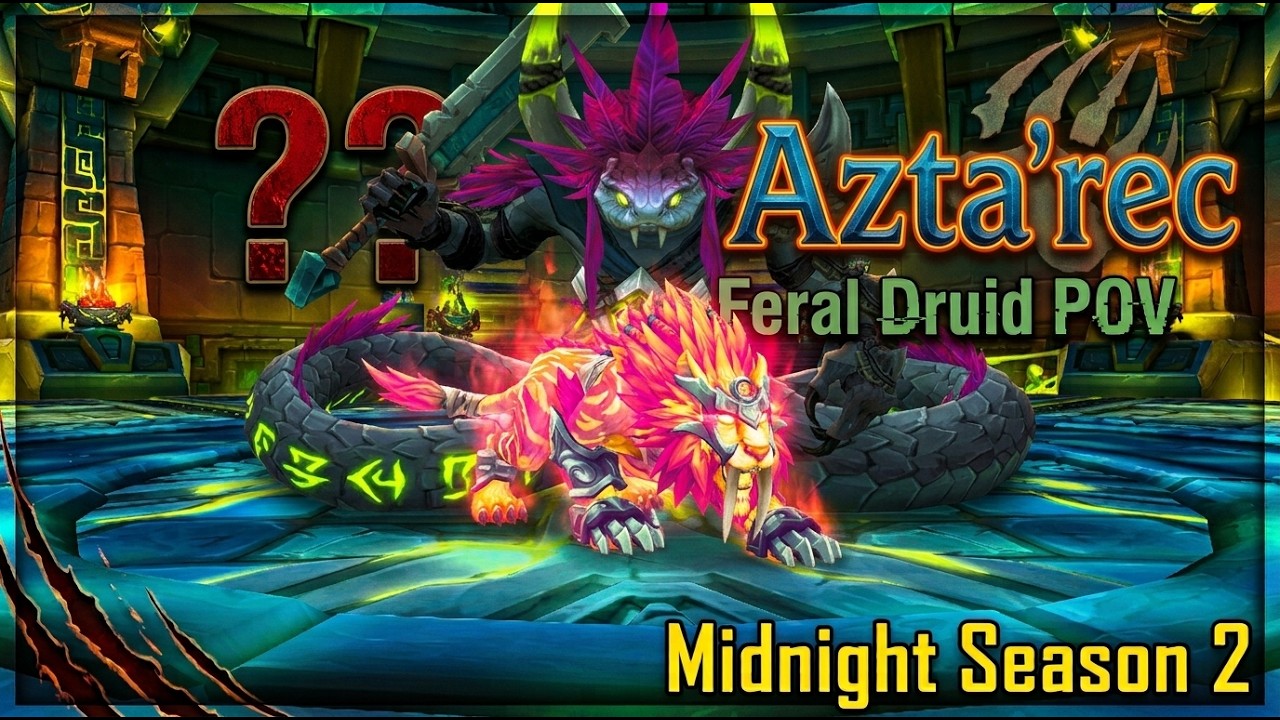 ?? Azta'rec Nemesis Boss Feral Druid POV Hard Mode | WoW Midnight Season 2 12.1