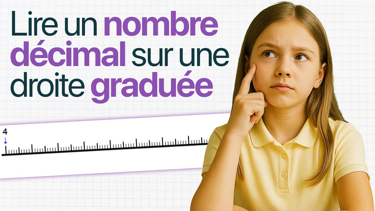 Lire et placer des nombres décimaux sur une droite graduée (Maths - Cycle 3 - CM1/CM2/6e)