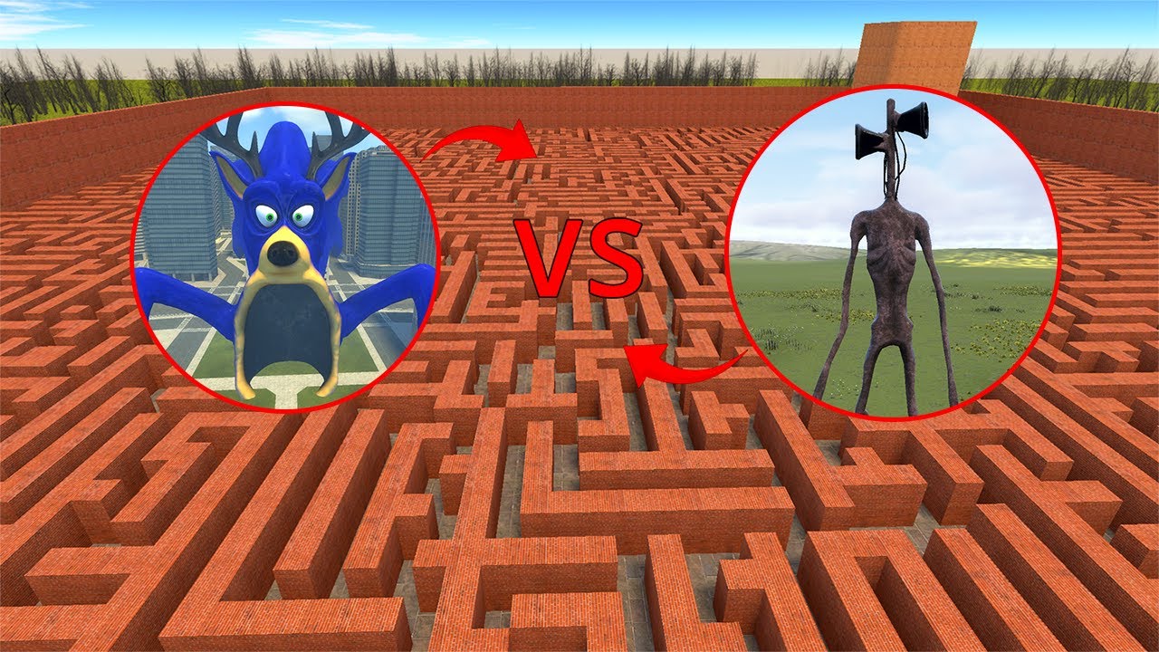 Sonic Deer See Eater VS Siren Head VS SCP-096 In Garry’s Mod Battle!