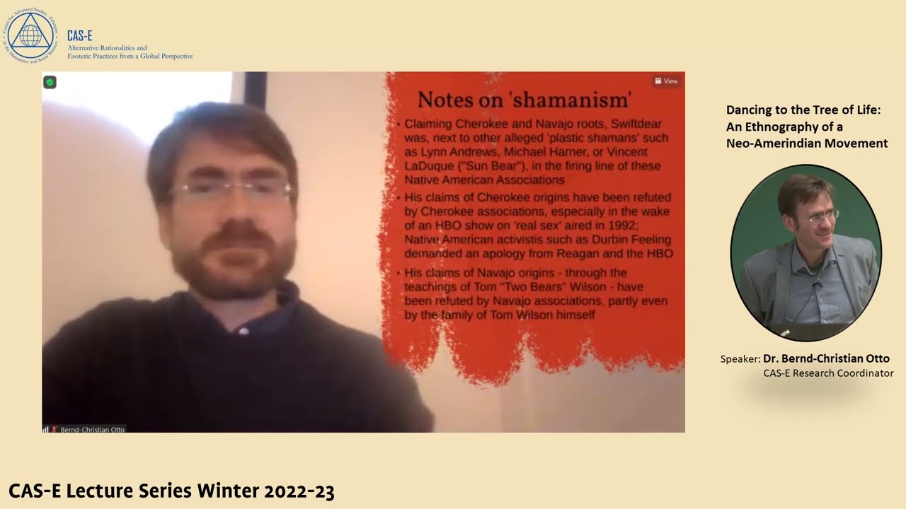 Dr. Bernd Christian Otto, &ldquo;Dancing to the Tree of Life: An Ethnography of a Neo-Amerindian Movement