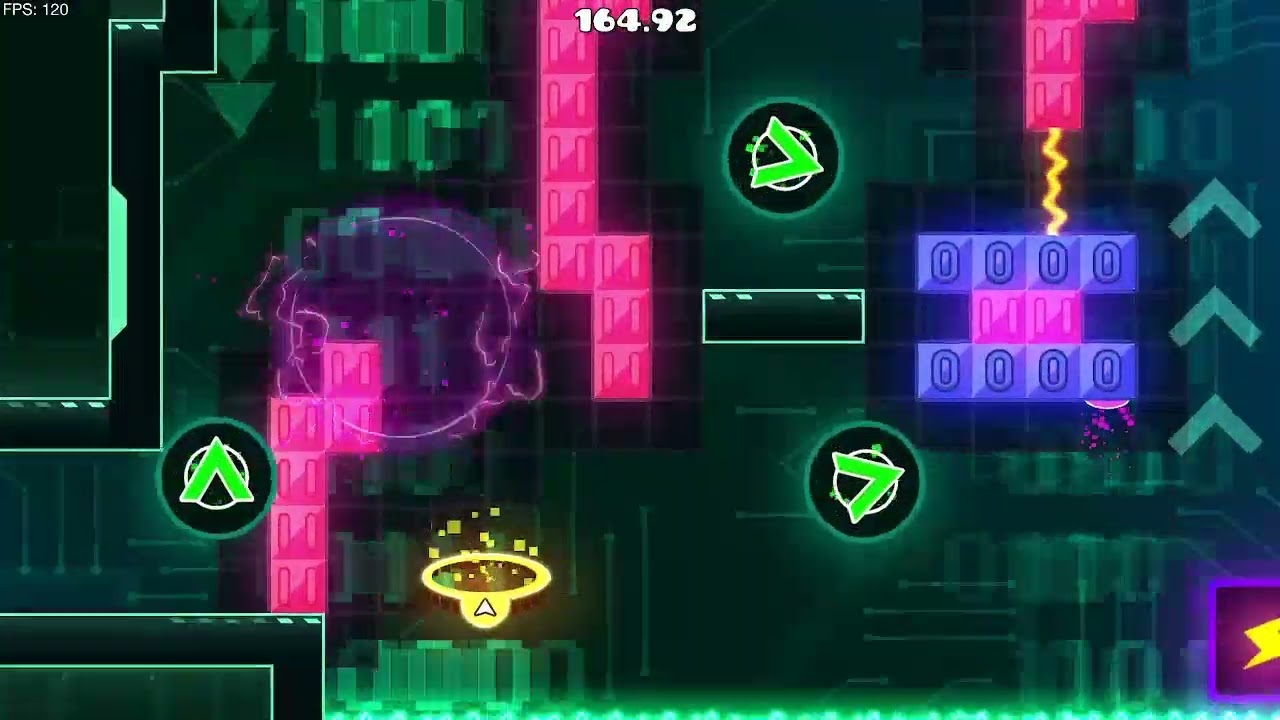 Geometry Dash Insane(🌙9)-MainFrame by QuixonicGD, 3 coins