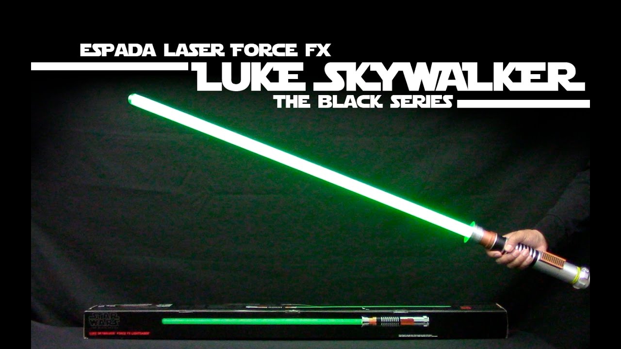 Como Funciona SABLE de Luz Luke Skywalker The BLACK SERIES FORCE FX Star Wars Hasbro en Español