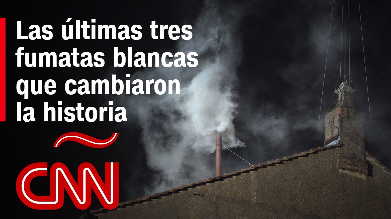 Así fue el momento de la fumata blanca en la elección de los últimos 3 papas