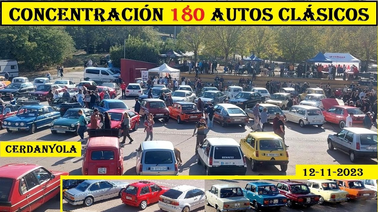 Concentracion 180 coches clásicos Cerdanyola. Cars and coffee. Voitures classiques. Oldtimers cars.