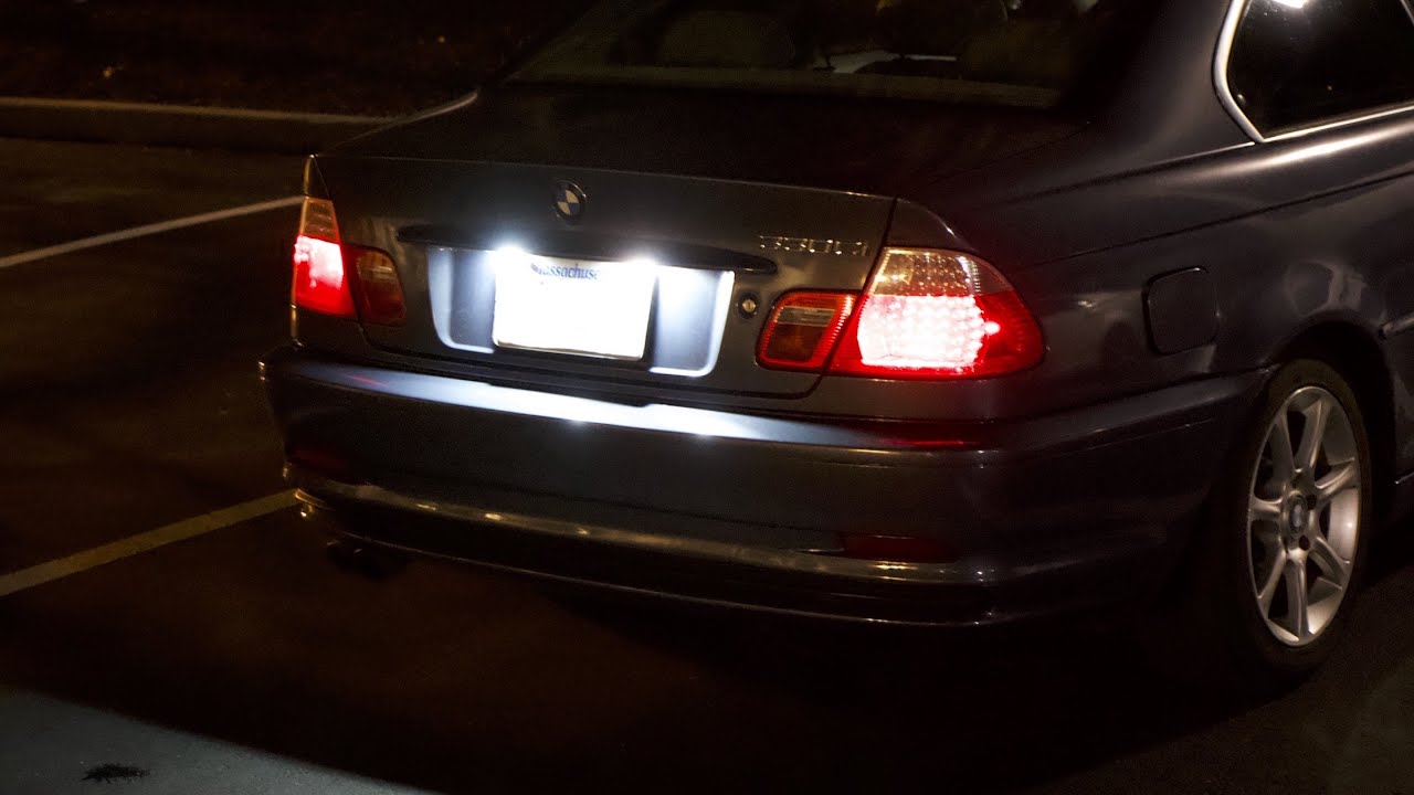 BMW e46 LED License Plate Install | BimLand Performance + Interior/ Exterior LED Kit GIVEAWAY