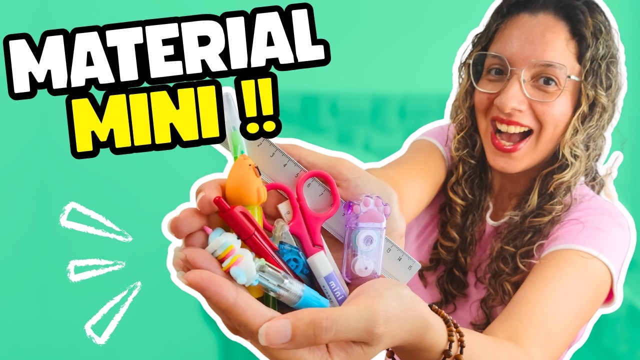 Testando MATERIAL ESCOLAR MINI *são bons?!