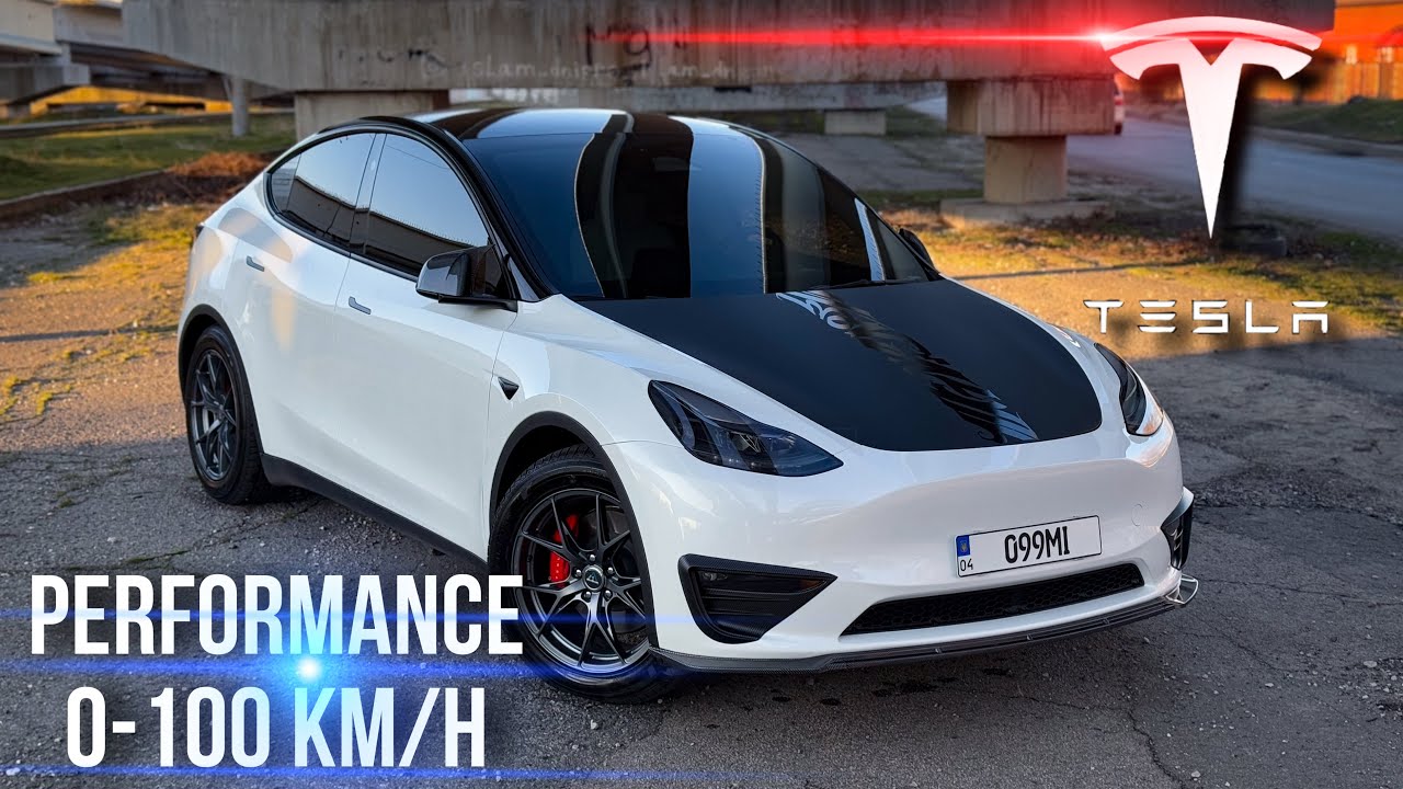 Замеряем TESLA MODEL Y Performance 0-100 | 535hp в Тесла Модель Y Перформанс