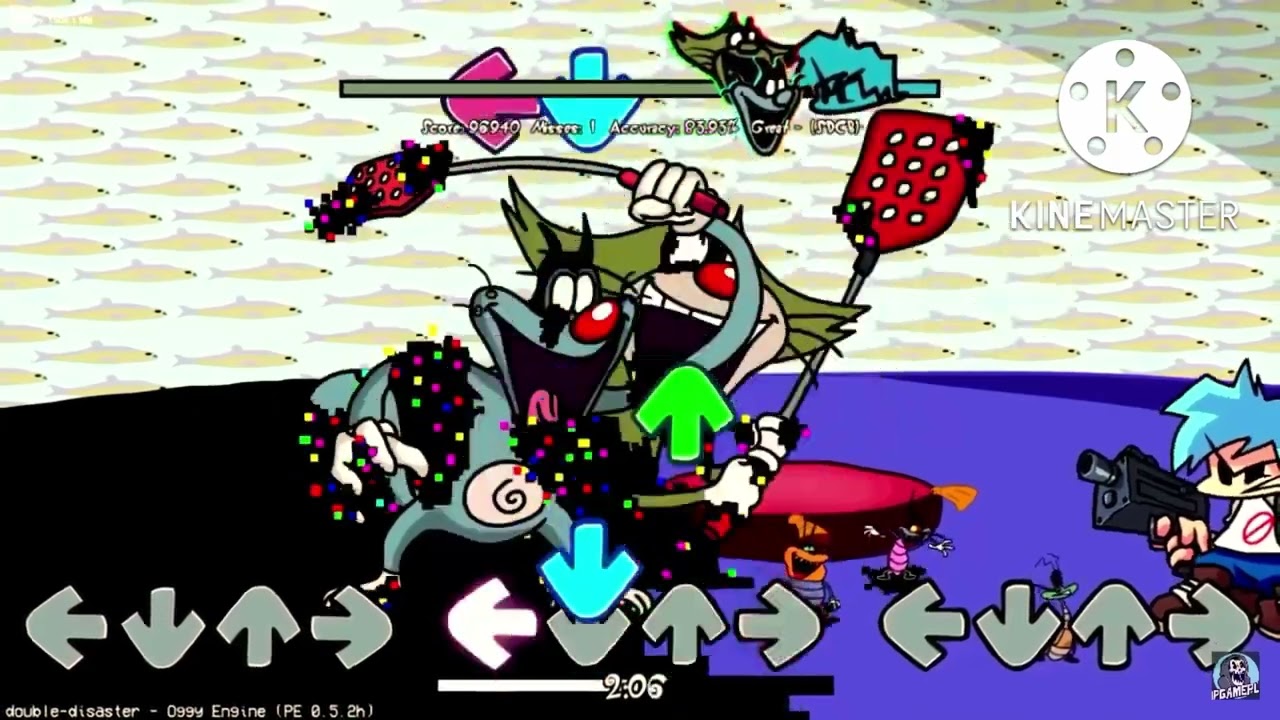 FNF Oggy: “Double Disaster” (slowed+reverb+bass boosted)