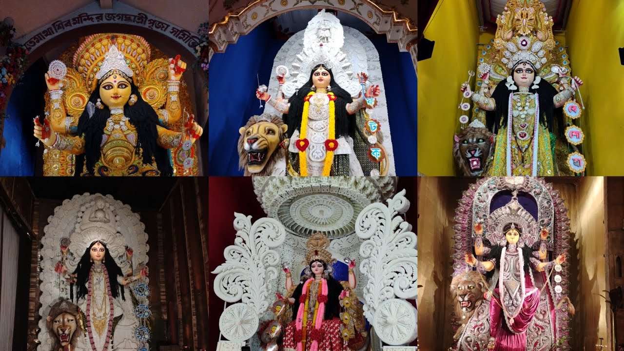চন্দননগরের সেরা কয়েকটি জগদ্ধাত্রী প্রতিমা দর্শন।।