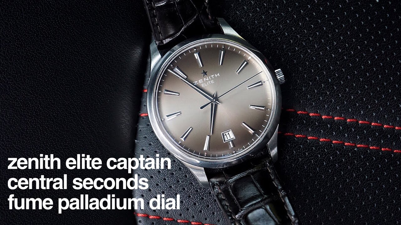 Zenith Elite Captain Central Seconds Boutique Edition Палладиевый дымчатый циферблат