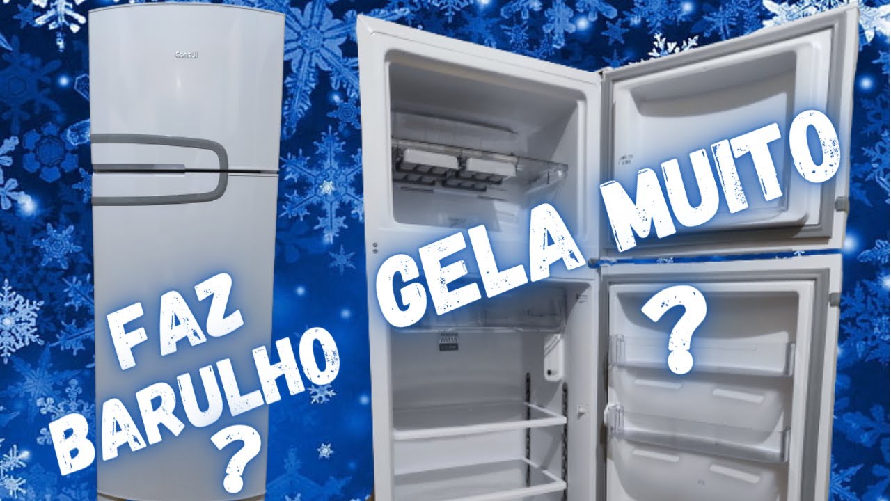 Olha o tamanho da geladeira Consul 340l frost free crm39ab duplex com prateleiras altura flex branca