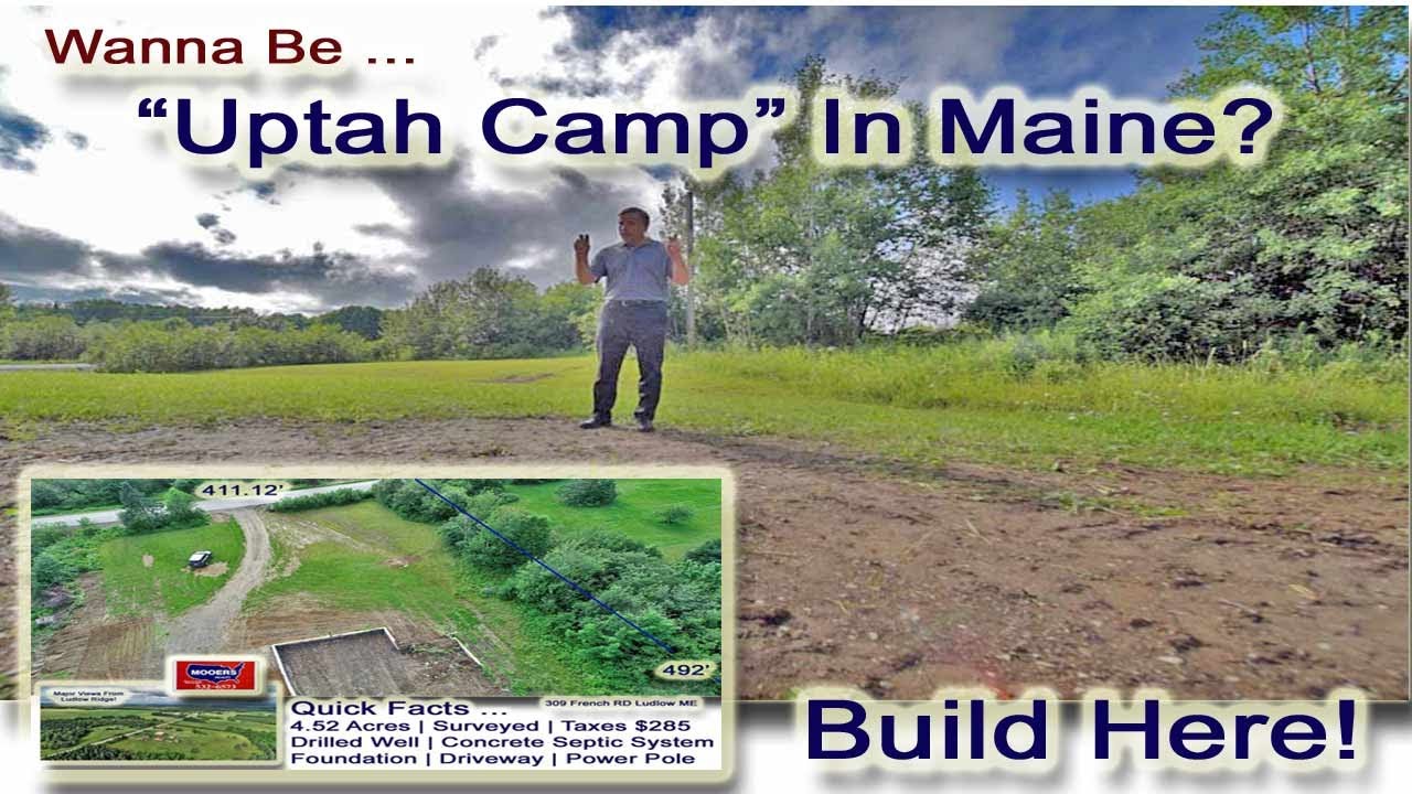 Land In Maine | Water Sewer Power | 4.52 Acres $20's | Maine Real Estate