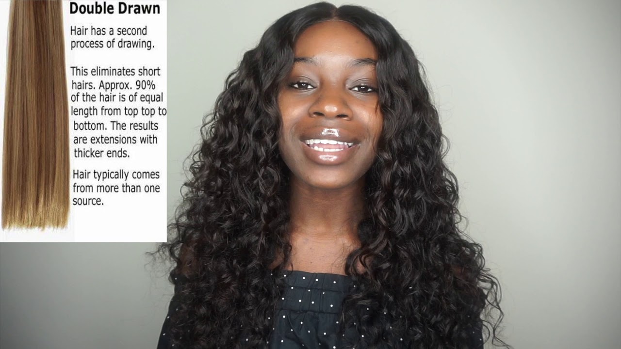 Single drawn vs. double drawn hair
