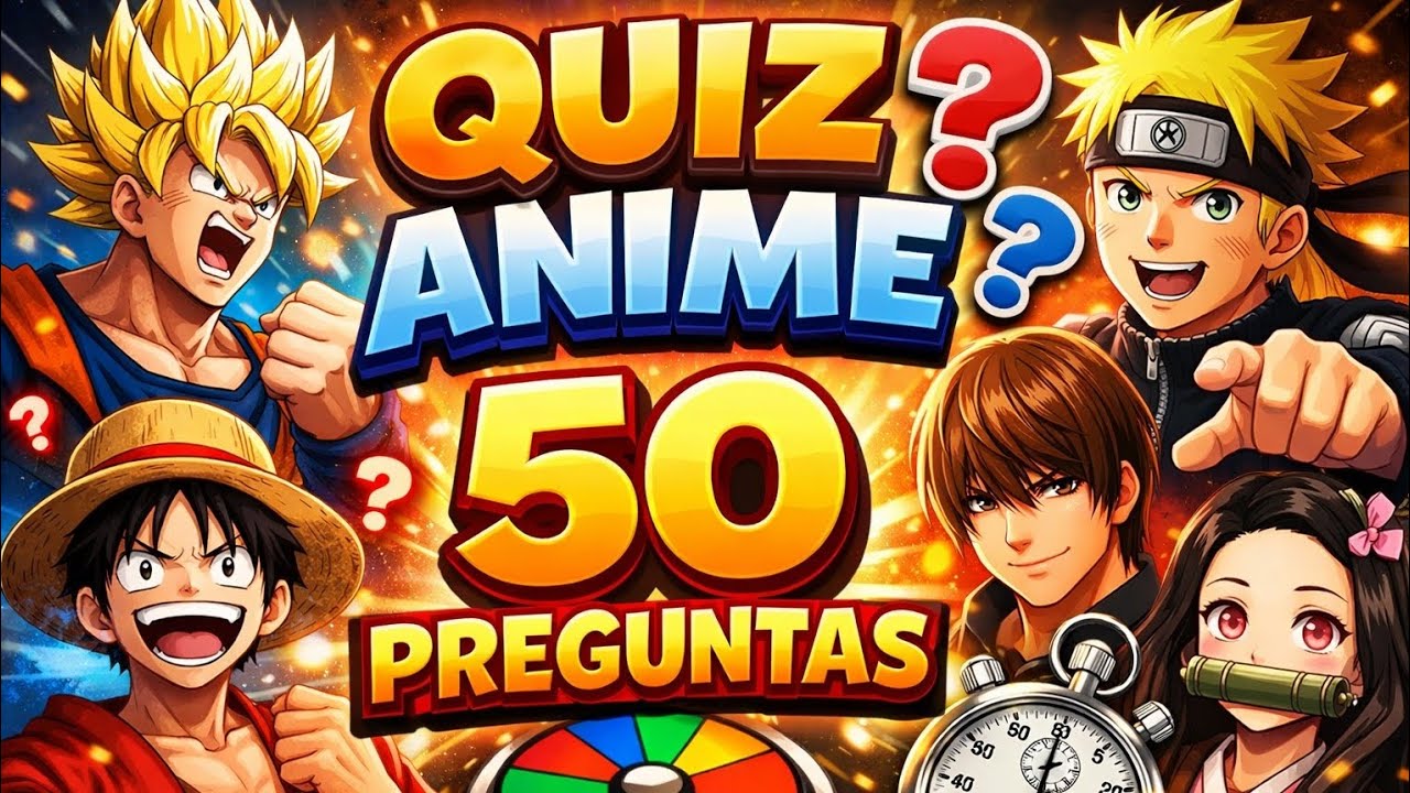 🔥¿CUÁNTO SABES DE ANIME?🔥| 50 PREGUNTAS QUE SOLO LOS VERDADEROS OTAKUS PUEDEN  SUPERAR
