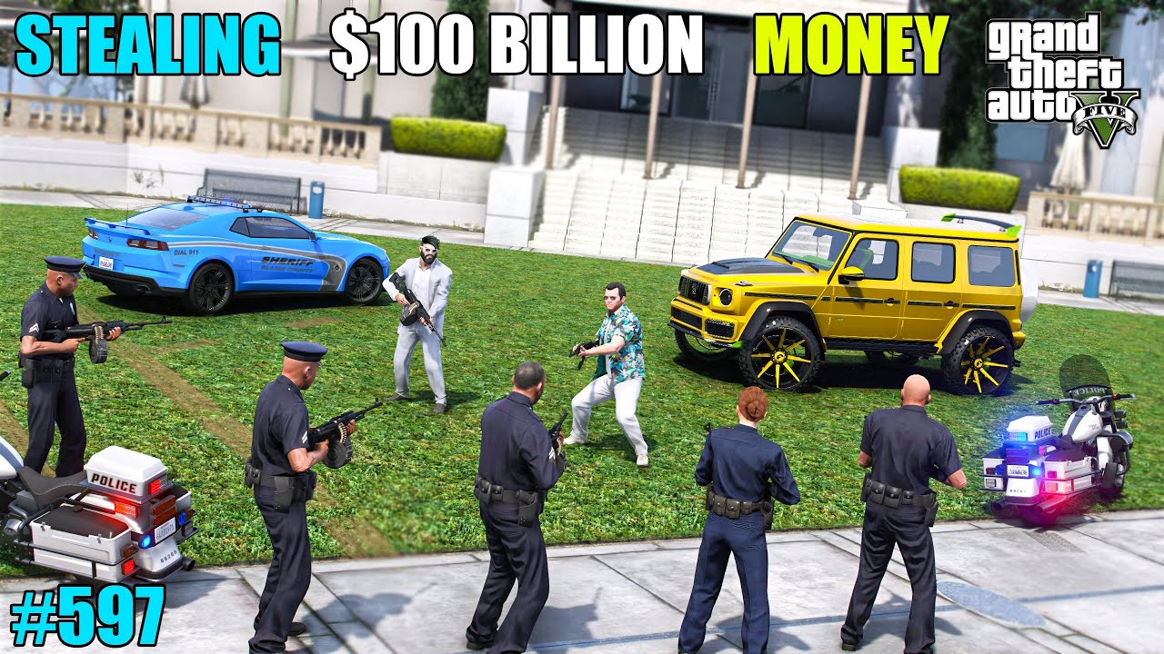 GTA 5 : STEALING MILLION DOLLAR FROM CARGO PLANE  | GTA 5 GAMEPLAY #597