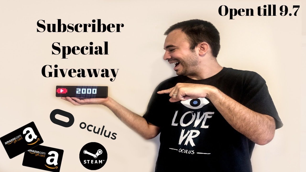 2000 Subscriber Special - Giveaway for Amazon Gift Card + Gaming Bundle (Open Till 9/7 )