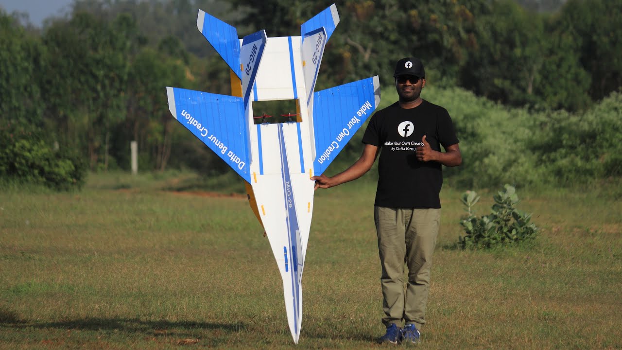 How To Make a Airplane - Flying Aeroplane - MiG 29 JET