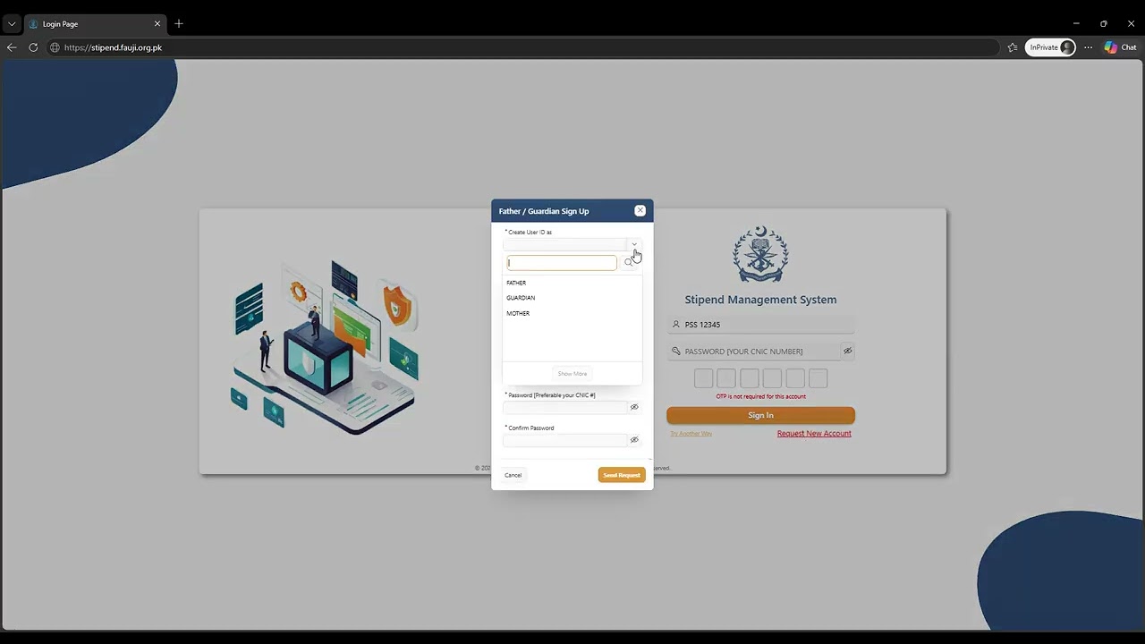Version 2 - Online Stipend Part 1 - Login & Request New Account