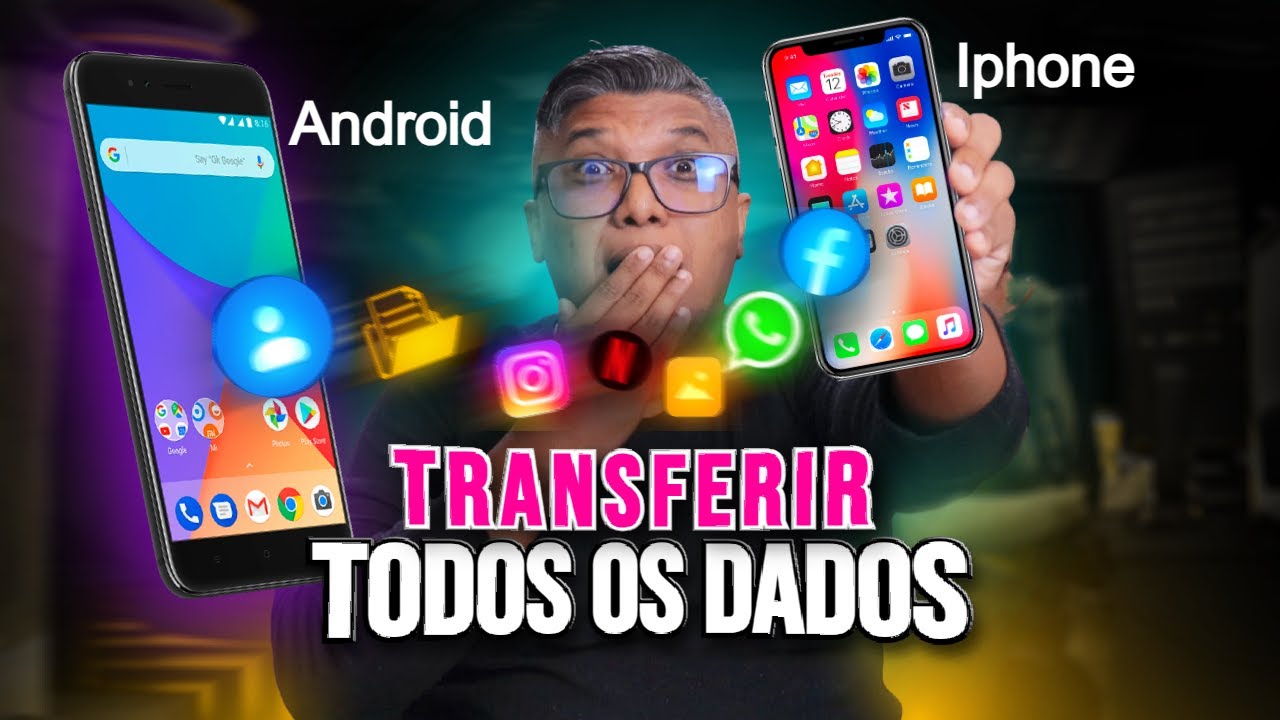 Como PASSAR DADOS do ANDROID para IPHONE - Passo a Passo