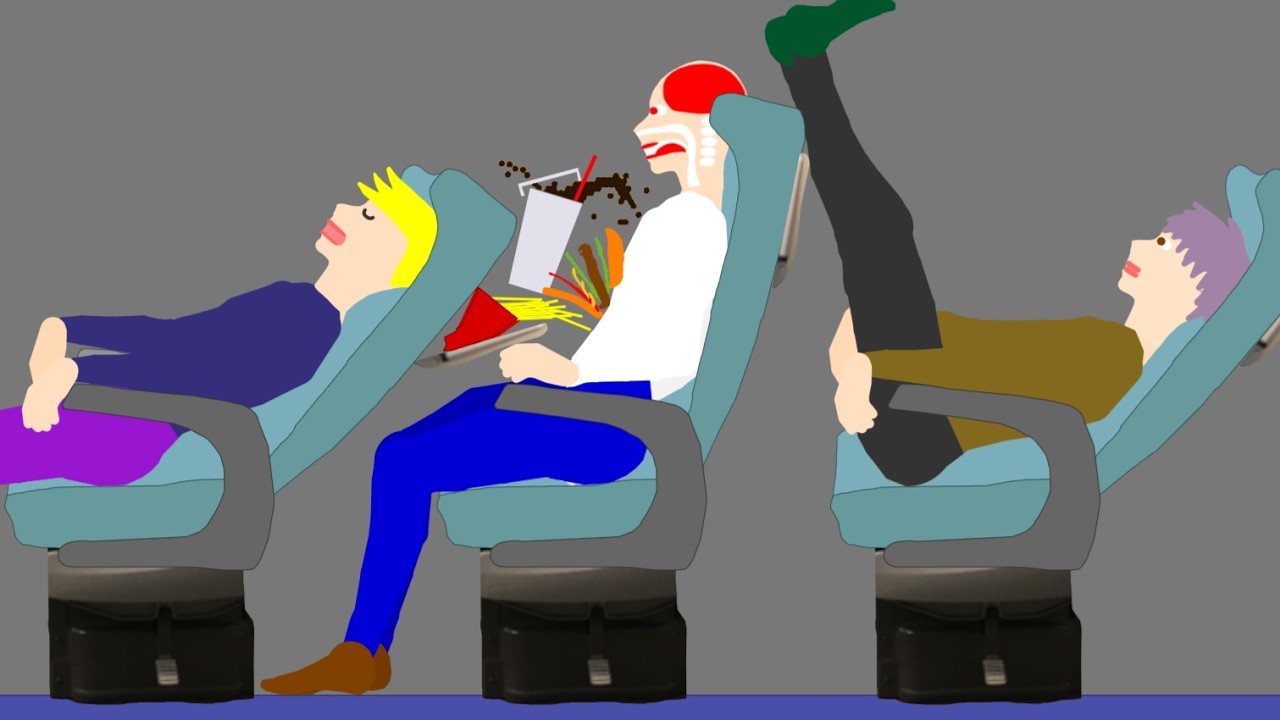 【Algodoo】Train Troubles｜電車での困りごと