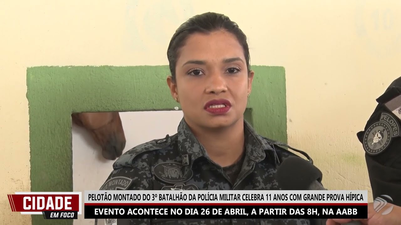 PELOTÃO MONTADO DO 3º BATALHÃO DA POLÍCIA MILITAR CELEBRA 11 ANOS COM GRANDE PROVA HÍPICA