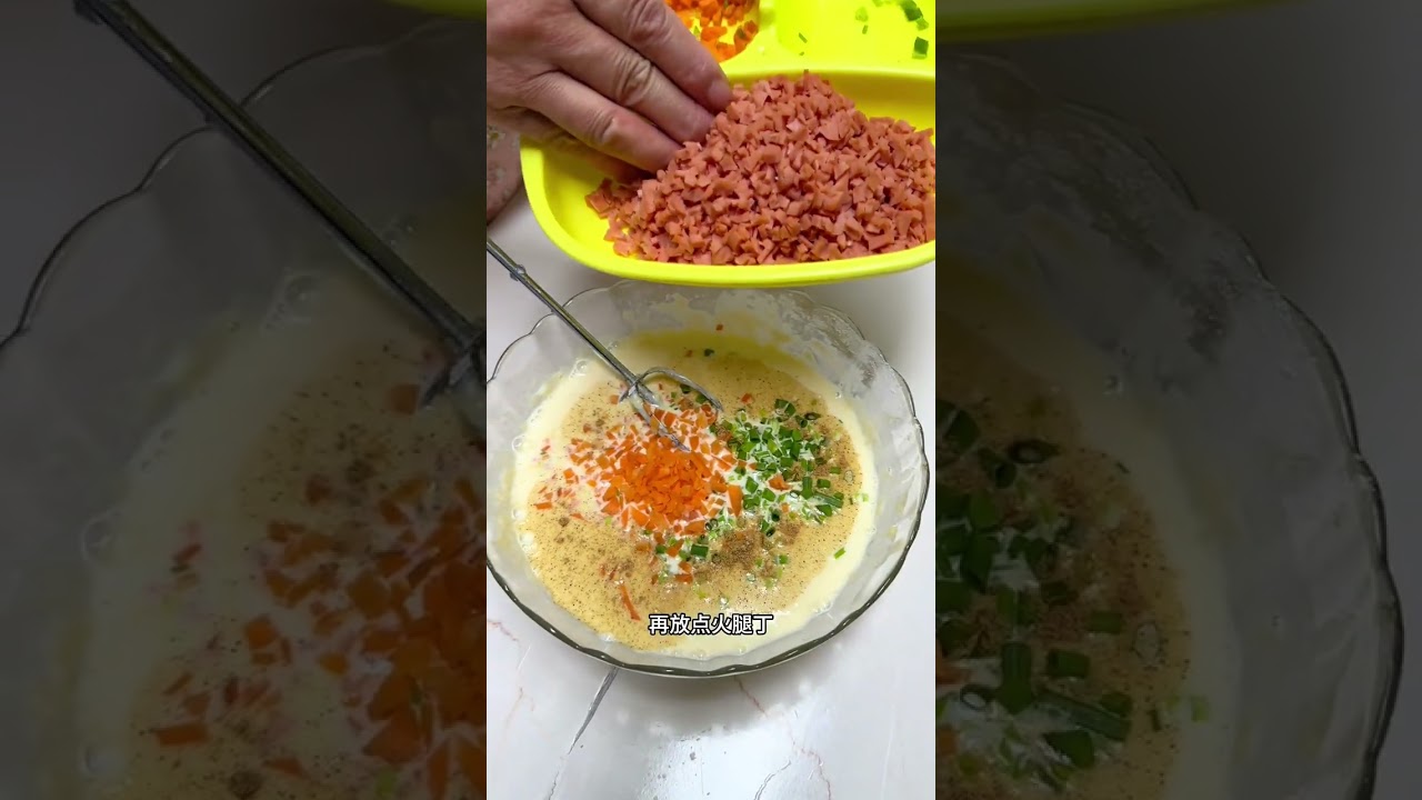 今天做个不用揉面的懒人鸡蛋软饼，软软嫩嫩，简单易做#抖音美食推荐官 #我的厨房日记 #美食 #老人小孩都爱吃