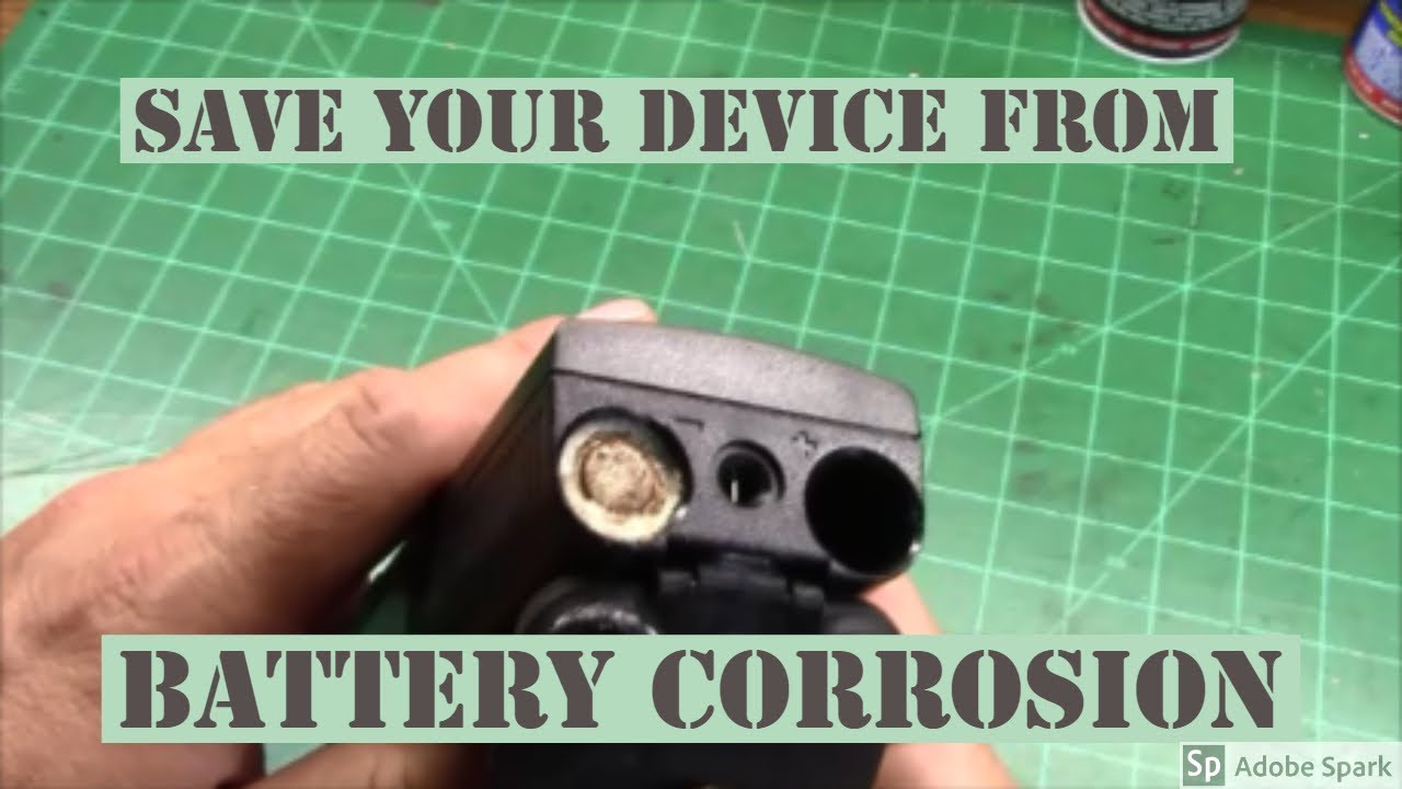 Saving a device from alkaline battery corrosion