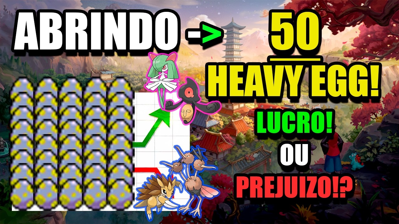 50 Heavy Eggs no PxG – Quanto Deu de Lucro? (Planilha Completa)