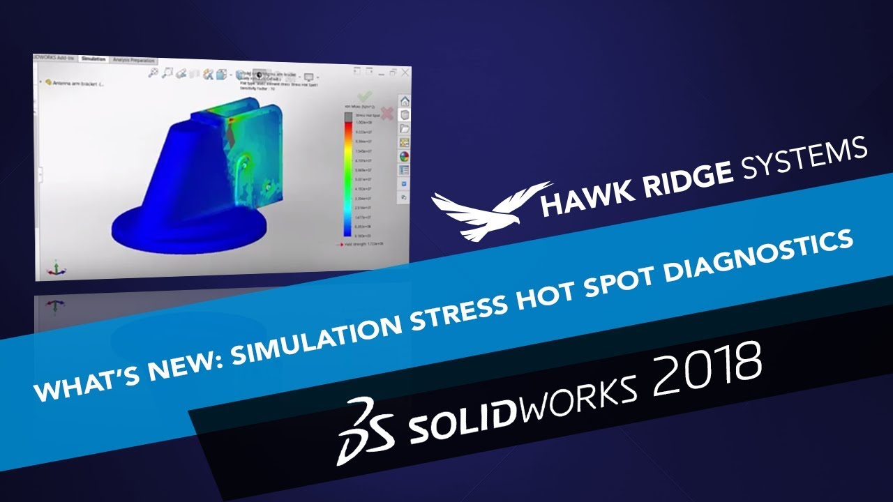 SOLIDWORKS 2018: What's New - Simulation Stress Hot Spot Diagnostics