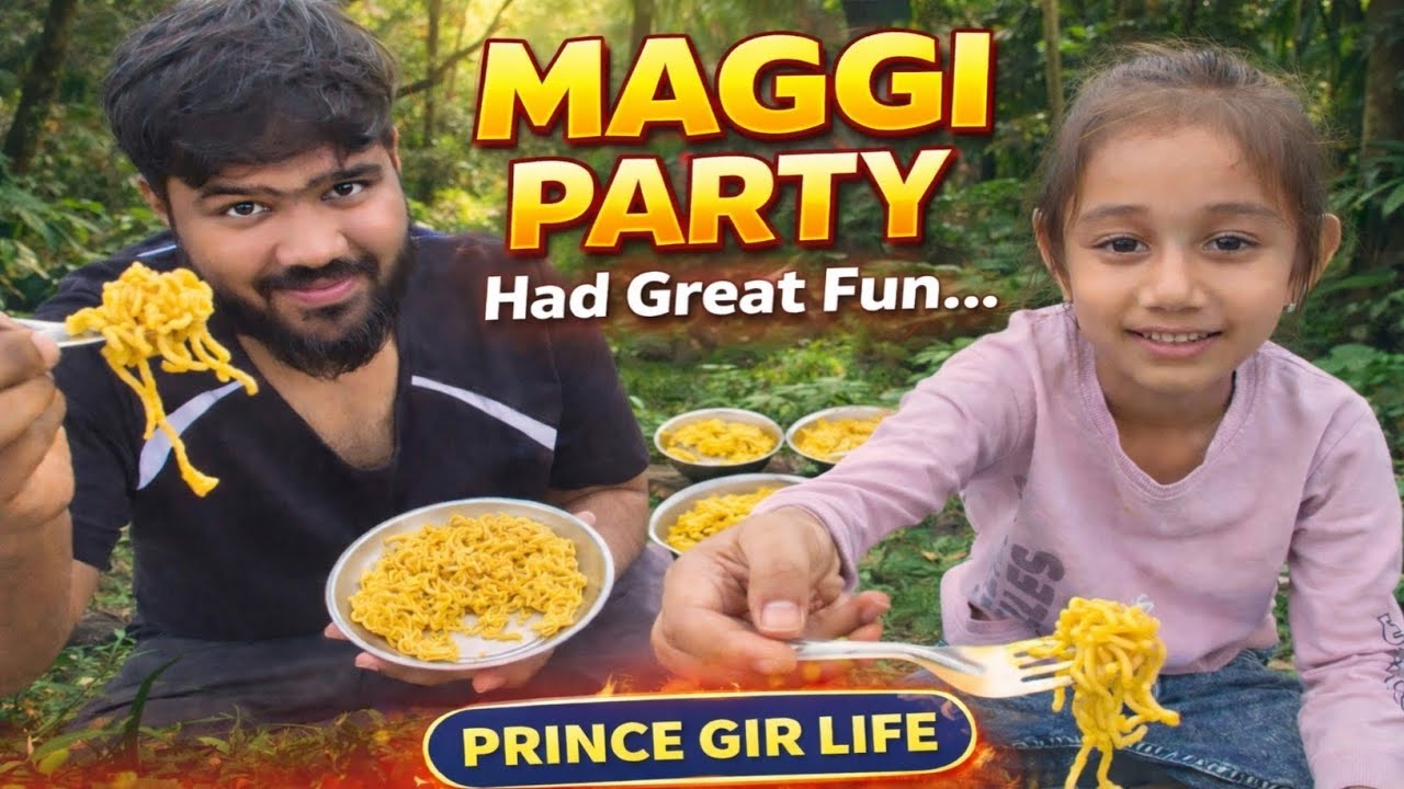 ઘરે મહેમાન આવી ગયા 😍 | જંગલ વાઇબમાં મેગી પાર્ટી 🍜 | Prince Gir Life |@Prince_Parmar_06 