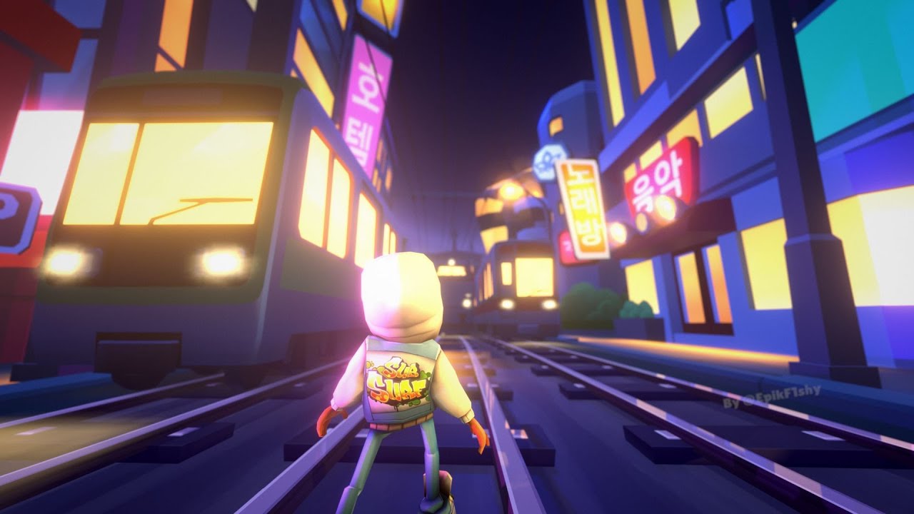 Subway Surfers... but EVERY train MOVES...