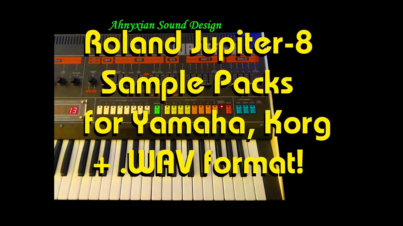 Roland Jupiter-8 for Yamaha Montage MODX Korg Kronos Nautilus WAV Synthesizer