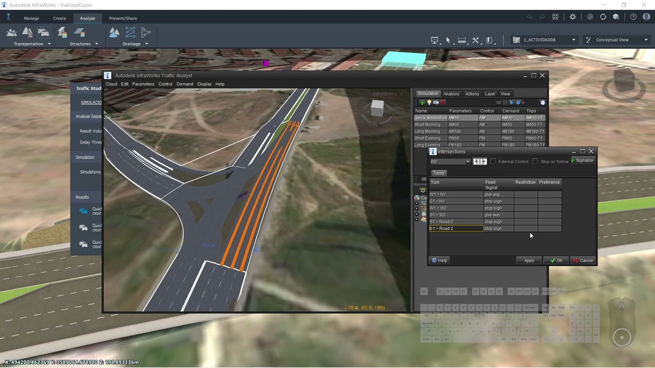 Simulacion de Trafico (parte 2) // INFRAWORKS 2022