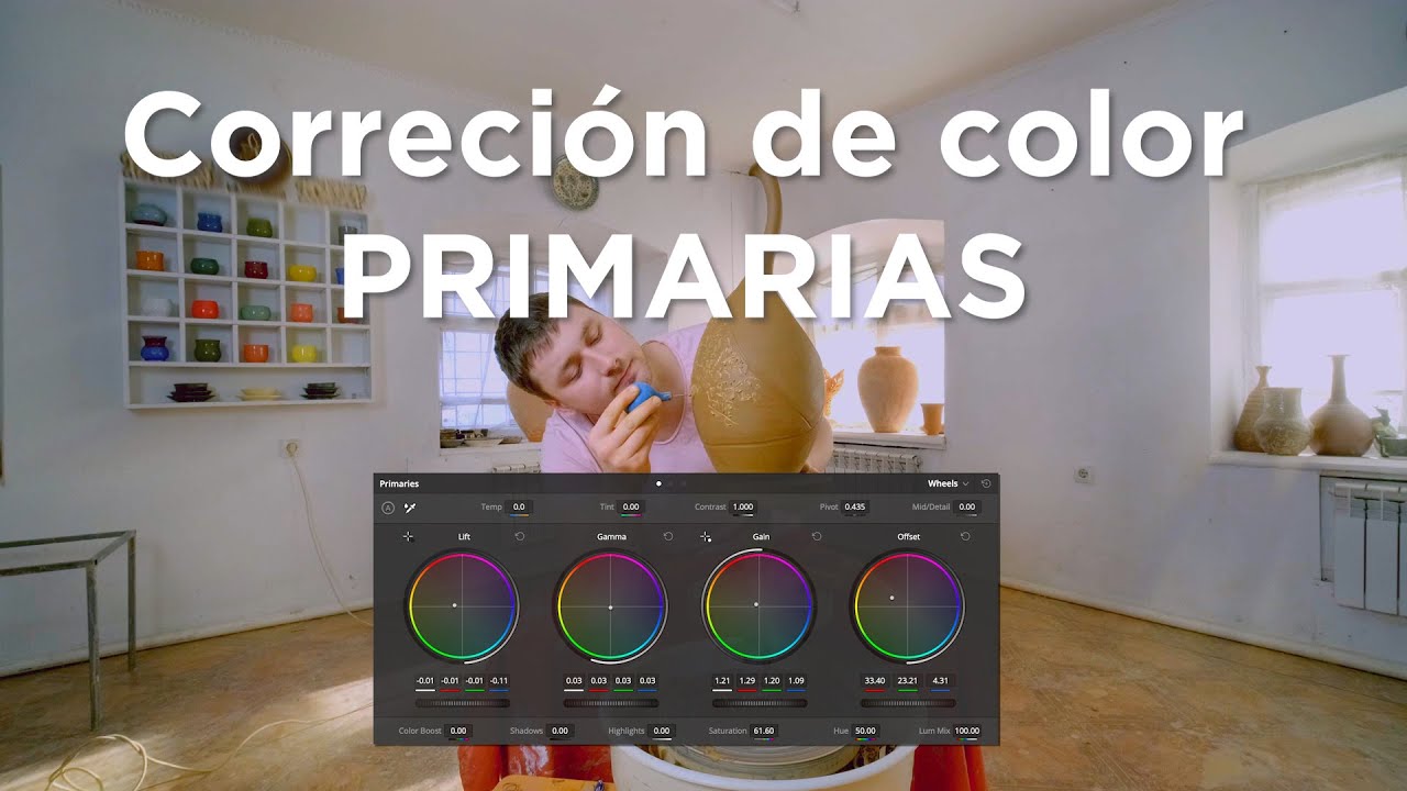 Cómo hacer corrección de color primarias? | Davinci Resolve 17