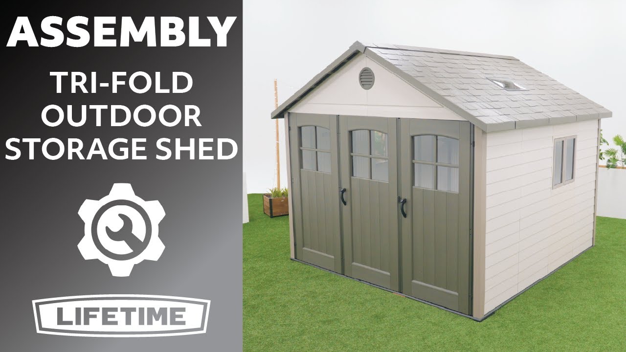 Lifetime Tri-Fold Outdoor Storage Shed | Lifetime Assembly Video