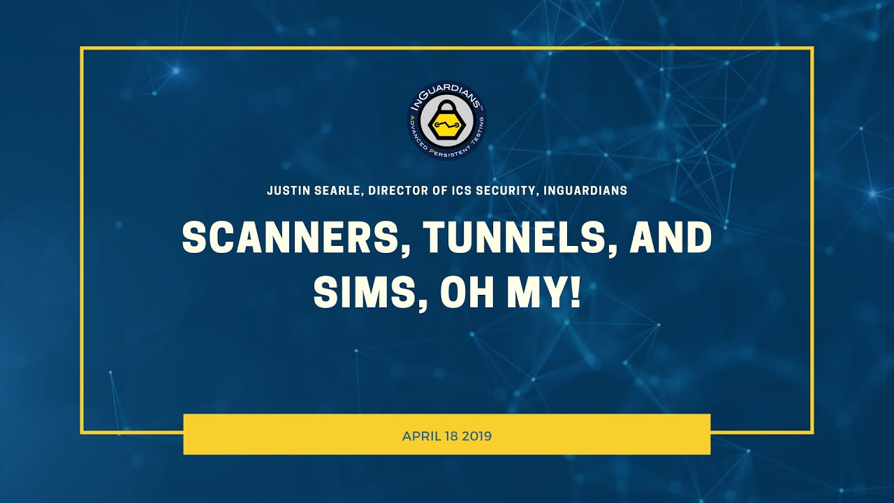 Scanners, Tunnels, and Sims, Oh My!