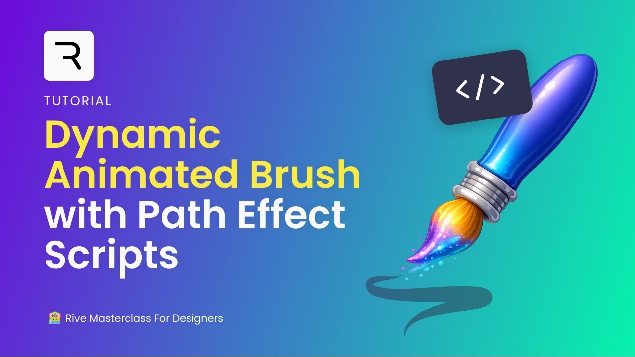 Path Effect Scripts in Rive: How to Build a Dynamic Animated Brush (Step-by-Step) #rivescripting