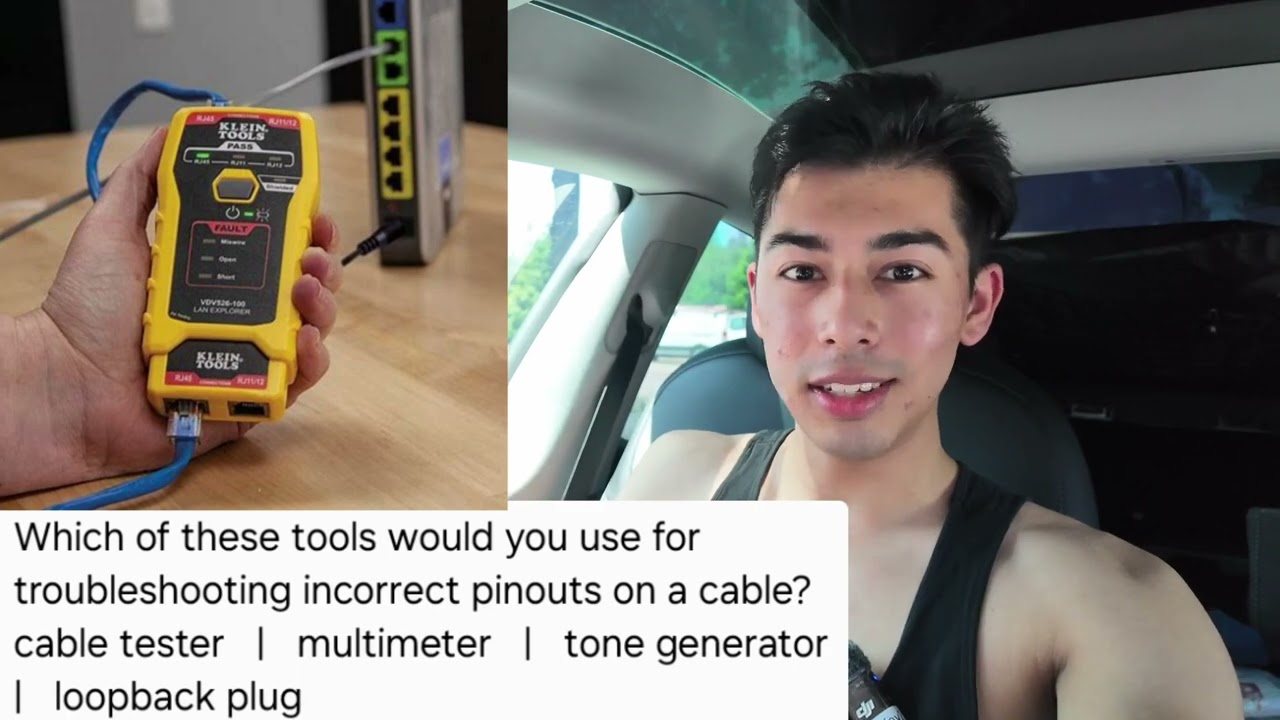 Cable Tester: Identifying Incorrect Cable Pinouts   | Comptia A+ study