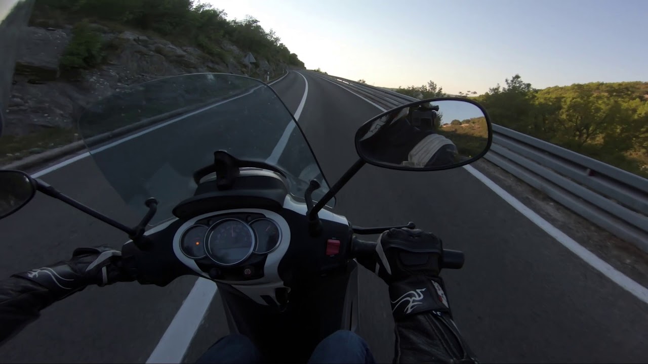 Beverly ST350 ABS || Skradin (Croatia) Serpentines || Recording Engine Sound Test